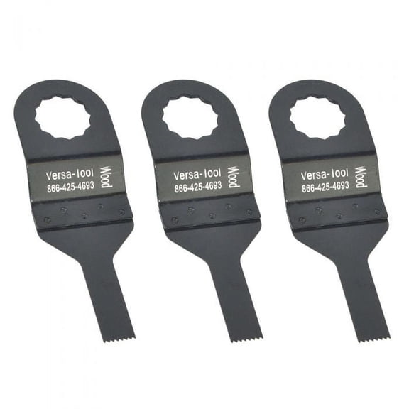 Versa Tool FB3G-D 10mm Stainless Steel Multi-Tool Saw 3 Blade Pack Fits Fein Supercut Oscillating Tools