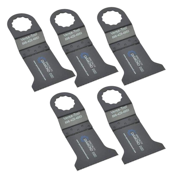Versa Tool FB5A 45mm Wood / Plastic Multi-Tool Saw Blades 5/Pack Fits Fein Supercut Oscillating Tools