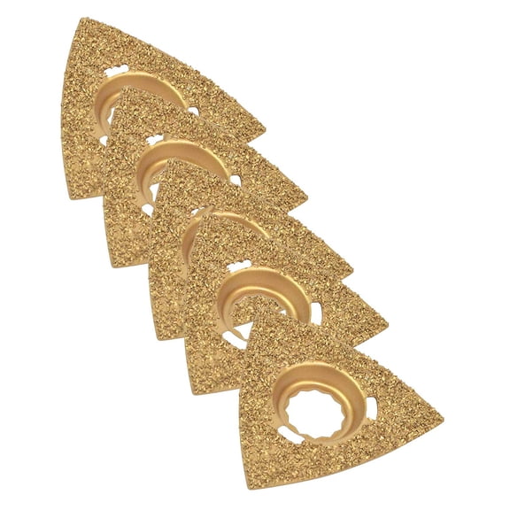 Versa Tool FB5L 80mm Triangular Carbide RASP, 8mm Offset Mount Fits Fein Supercut Oscillating Tools - 5/Pack
