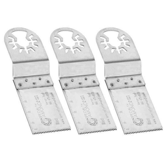 Versa Tool MB3E 30mm Stainless Steel Multi-Tool Saw Blades Fits Fein Multimaster, Dremel, Bosch, Craftsman, Ridgid Oscillating Tools - 3 Pack