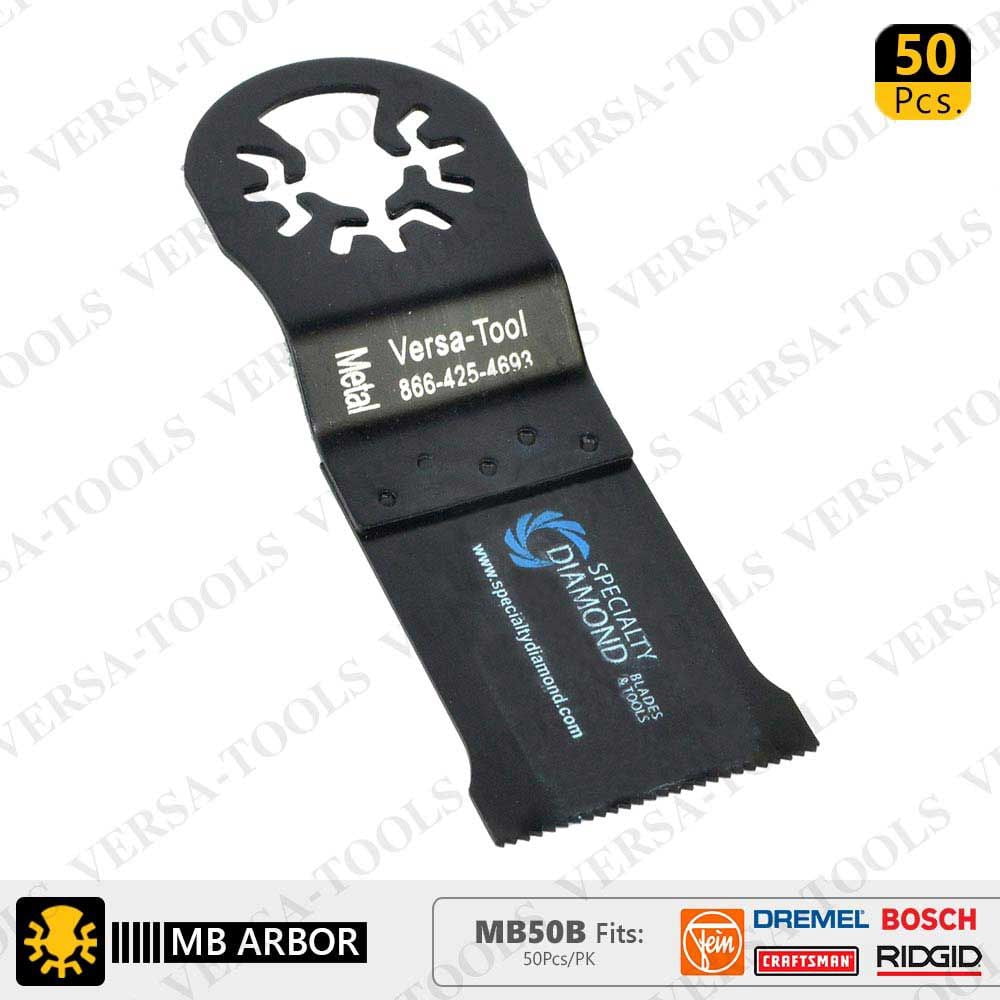 Versa Tool MB50B 35mm Bi-Metal Multi-Tool Saw Blades 50/Pk Fits Fein Multimaster, Dremel, Bosch, Craftsman, Ridgid Oscillating Tools