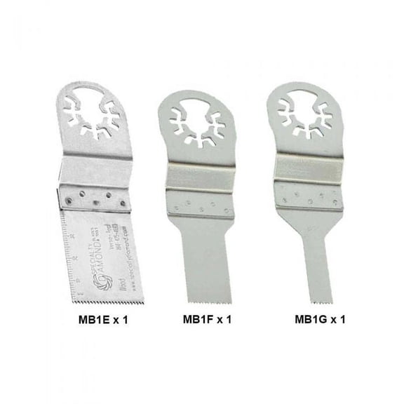 Versa Tool MBMTKIT9 3 Piece Universal MultiTool Oscillating Blade Assortment Pack Rep DeWalt DWA4215