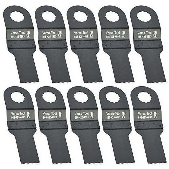 Versa Tool SB10F Pack of 10 Universal Multi Tool Fitment Oscillating Blades 20mm Stainless Steel Saw Blade Fits Fein Multimaster, Rockwell, Sonicrafter, Makita