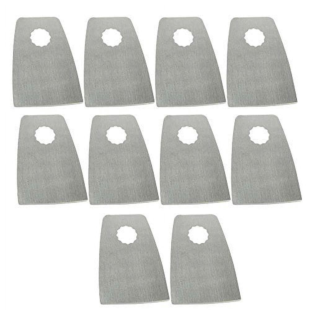 Versa Tool SB10N 52mm Flat Cut Stainless Steel Scraper Fits Fein Multimaster, Dremel, Bosch, Craftsman, Ridgid Oscillating Tools - 10/Pack