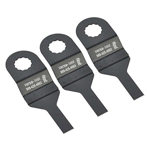 Versa Tool SB3G-D 10mm Stainless Steel Multi-Tool Saw 3 Blade Pack Fits Fein Multimaster, Rockwell, Sonicrafter, Makita Oscillating Tools