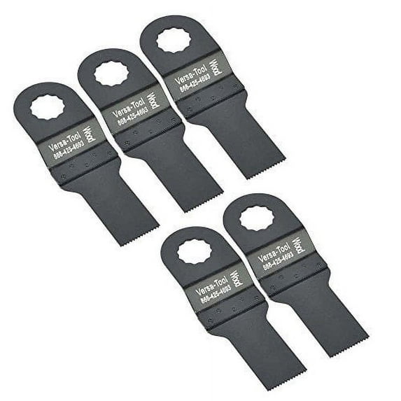 Versa Tool SB5F 20mm Stainless Steel Multi-Tool Saw Blades 5/Pack Fits Fein Multimaster, Rockwell, Sonicrafter, Makita Oscillating Tools