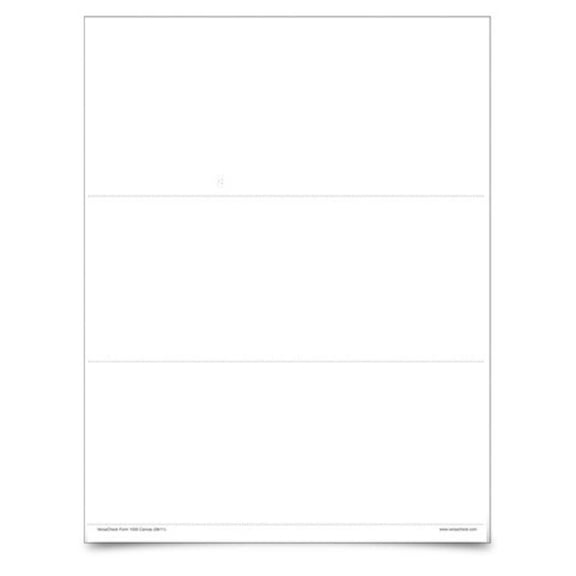 VersaCheck - Form 1000 - White Canvas - 250 Sheets