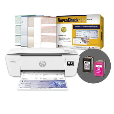 VersaCheck HP DeskJet 3755 MXE MICR All-in-One Check Printer and VersaCheck X1 Gold Check Printing Software Bundle