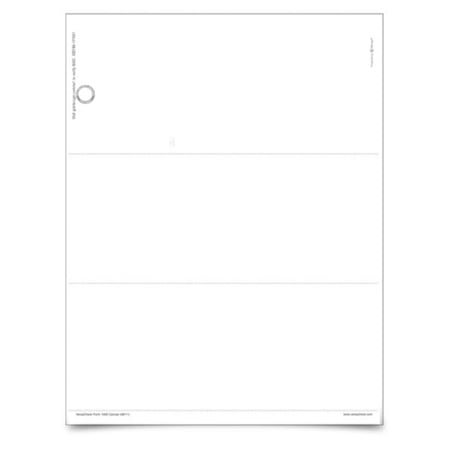 VersaCheck TopSecure Business Voucher Check Refills - Form 1000 - White Canvas - 250 Sheets