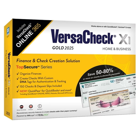 VersaCheck X1 Gold 2025 + VersaCheck ONLINE Gold 1 Year Subscription Bundle