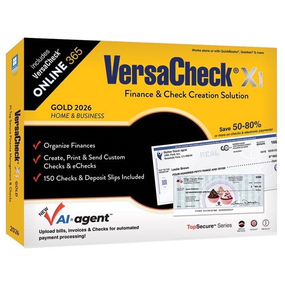 VersaCheck X1 Gold 2026 + VersaCheck ONLINE Gold 1yr Sub Bundle