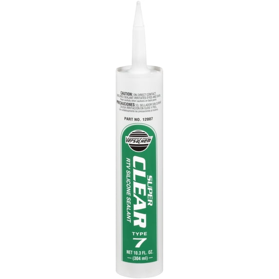VersaChem® 12007 Super Clear RTV Silicone Sealant Type 7 10.3 fl. oz. Cartridge