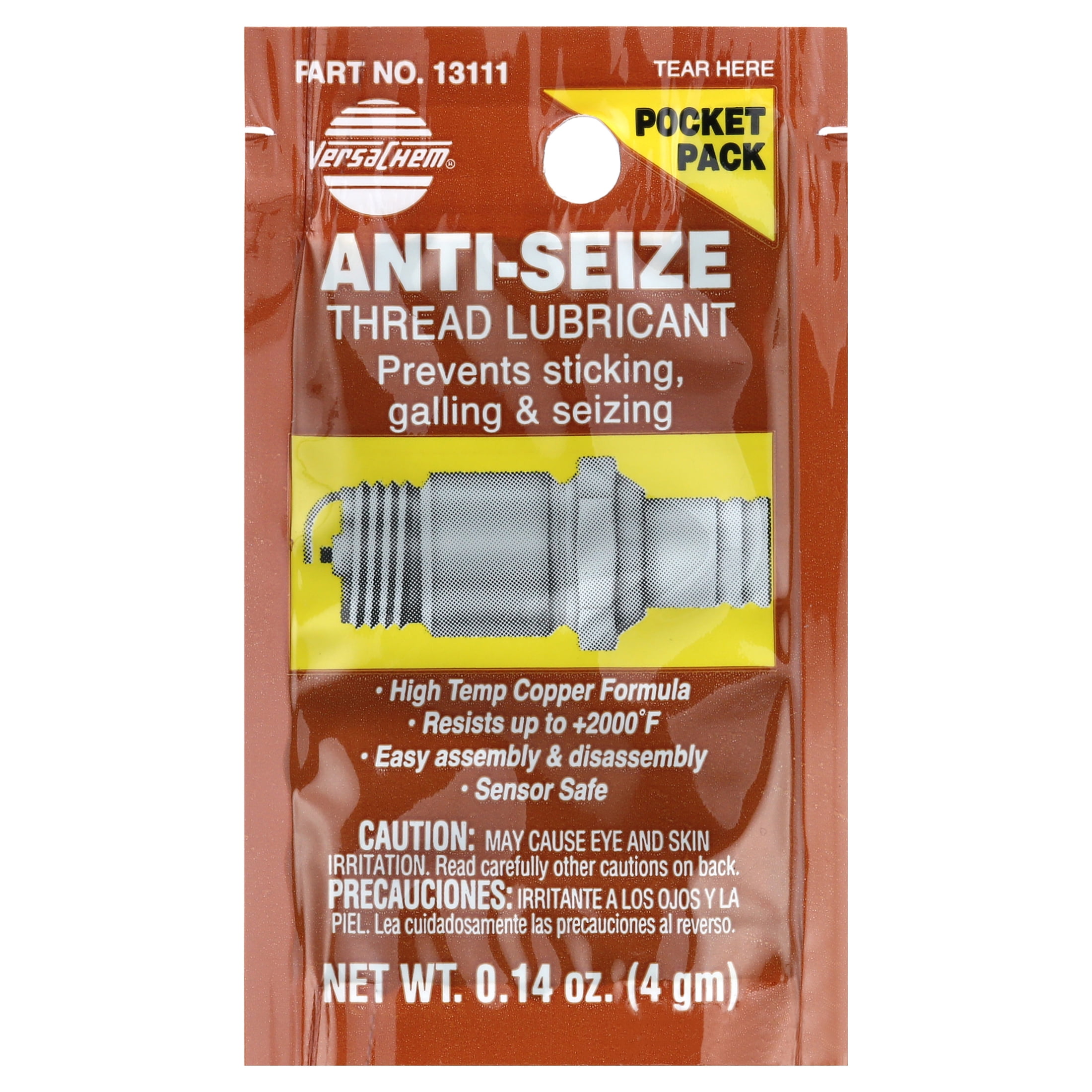 VersaChem AntiSeize Thread Lubricant 0.14 oz. Single Use Pack 13111