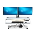 thumbnail image 1 of VersaDesk PowerPro Elite 36" Electric Standing Desk Converter w/ Programmable Switch, USB Port & Mobile APP, White, 1 of 7