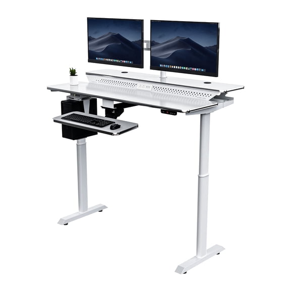 Standing Split Desk Versadesk Powerlift Electric Standing Desk - Split-Level, Height ...