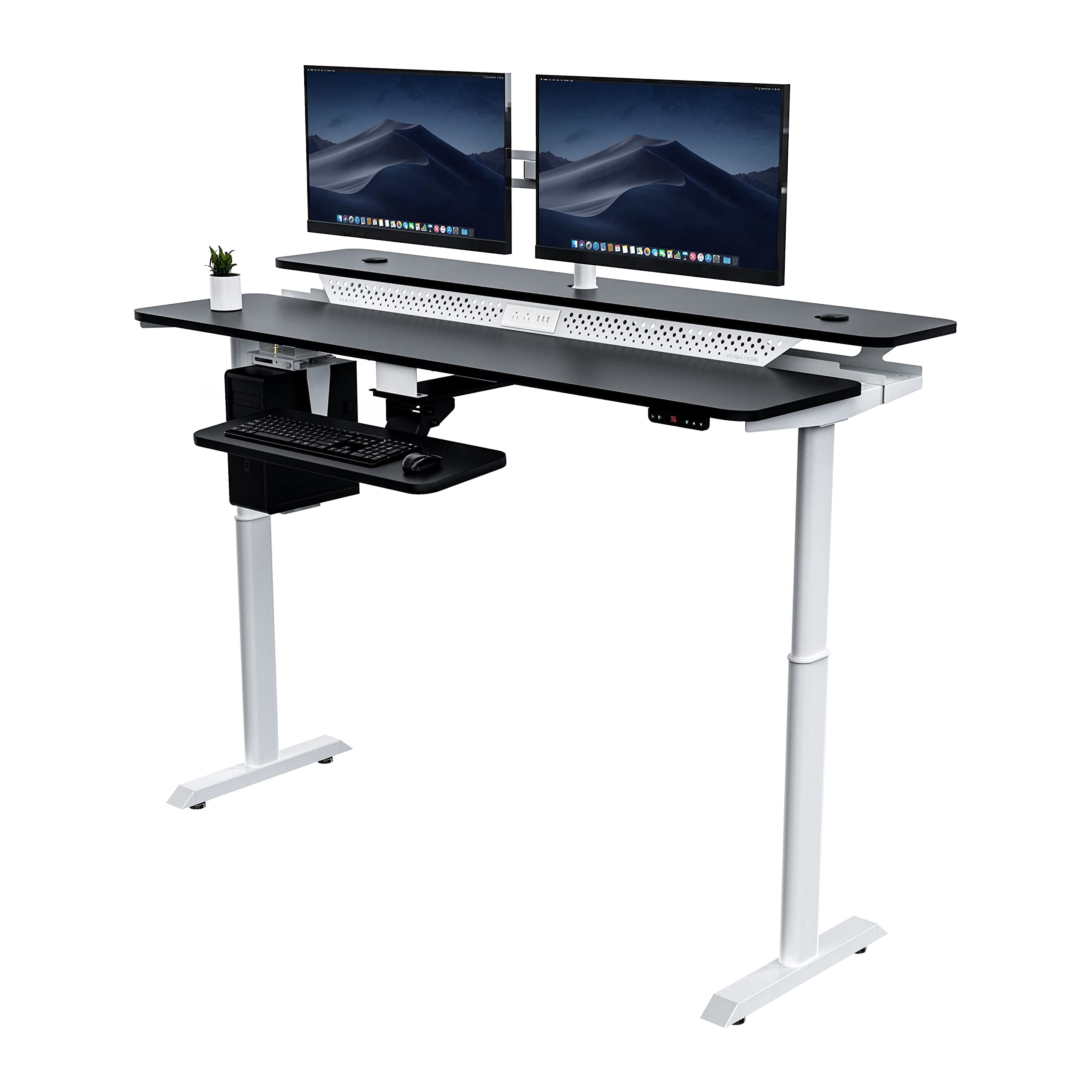 VersaDesk Powerlift Electric Standing Desk, Split-Level, Height ...