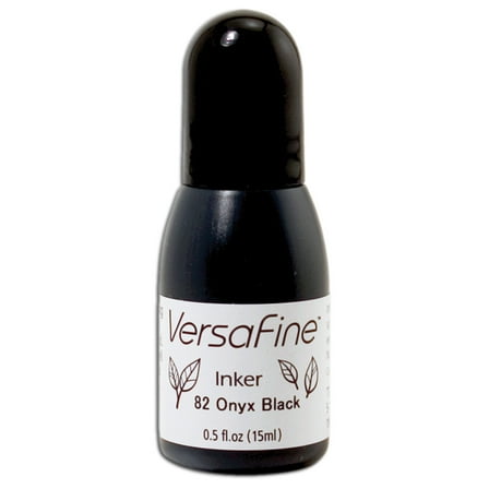 VersaFine Pigment Ink Refill .5oz-Onyx Black