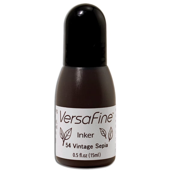 Tsukineko 1/2 Fluid Ounce VersaFine Pigment Inker, Vintage Sepia