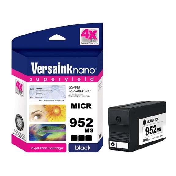 VersaInk-nano 952MS Black - MICR Compliant Ink Cartridge