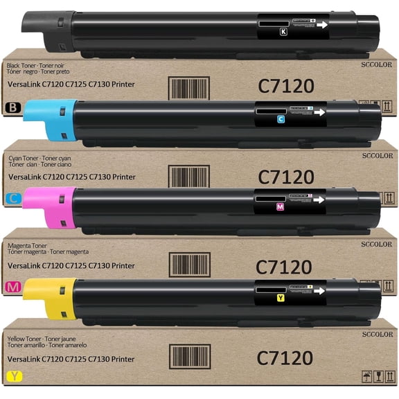 VersaLink C7125 C7120 C7130 Toner Cartridge Replacement for Xerox VersaLink C7120 C7125 C7130 Printer.006R01824 006R01825 006R01826 006R01827