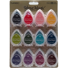 VersaMagic Dew Drop Multi-Surface Chalk Ink Pads 12/Pkg-Assorted