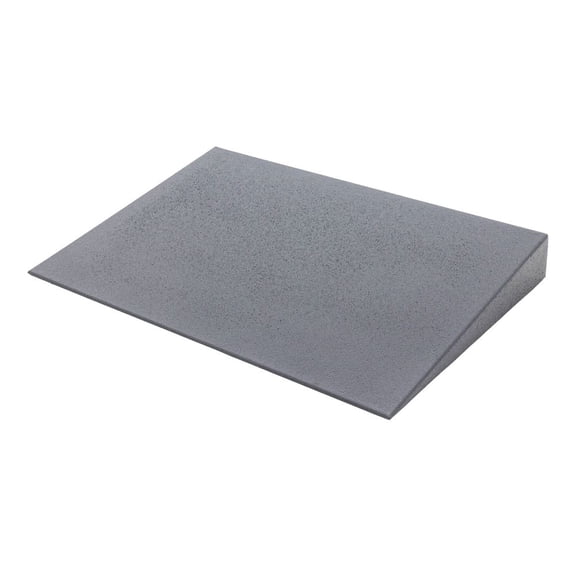 4in Doorway Threshold Ramp for Wheelchair, 800 lb Cap, High-Density Composite, Silver Spring