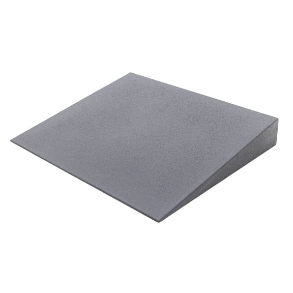 5in Doorway Threshold Ramp for Wheelchair, 800 lb Cap, High-Density Composite, Silver Spring