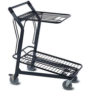 Versacart Systems 254321 EZ-Tote 580 Retractable Stocking & Customer Cart, Dark Gray