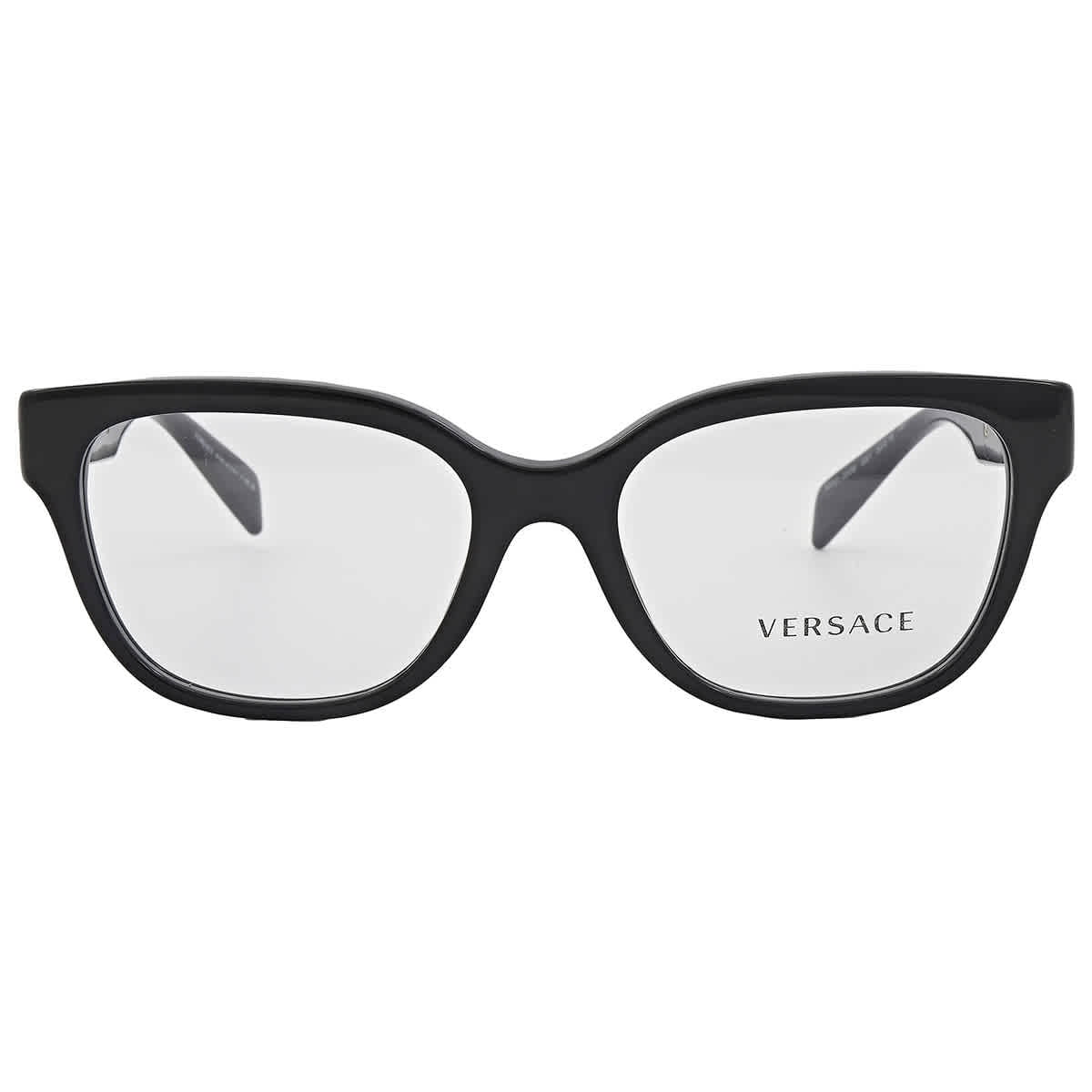 メガネ VERSACE Woman Optical frames Black 0VE3338 GB1 Versace 0VE3338 GB1 Women's Full Rim Black Plastic