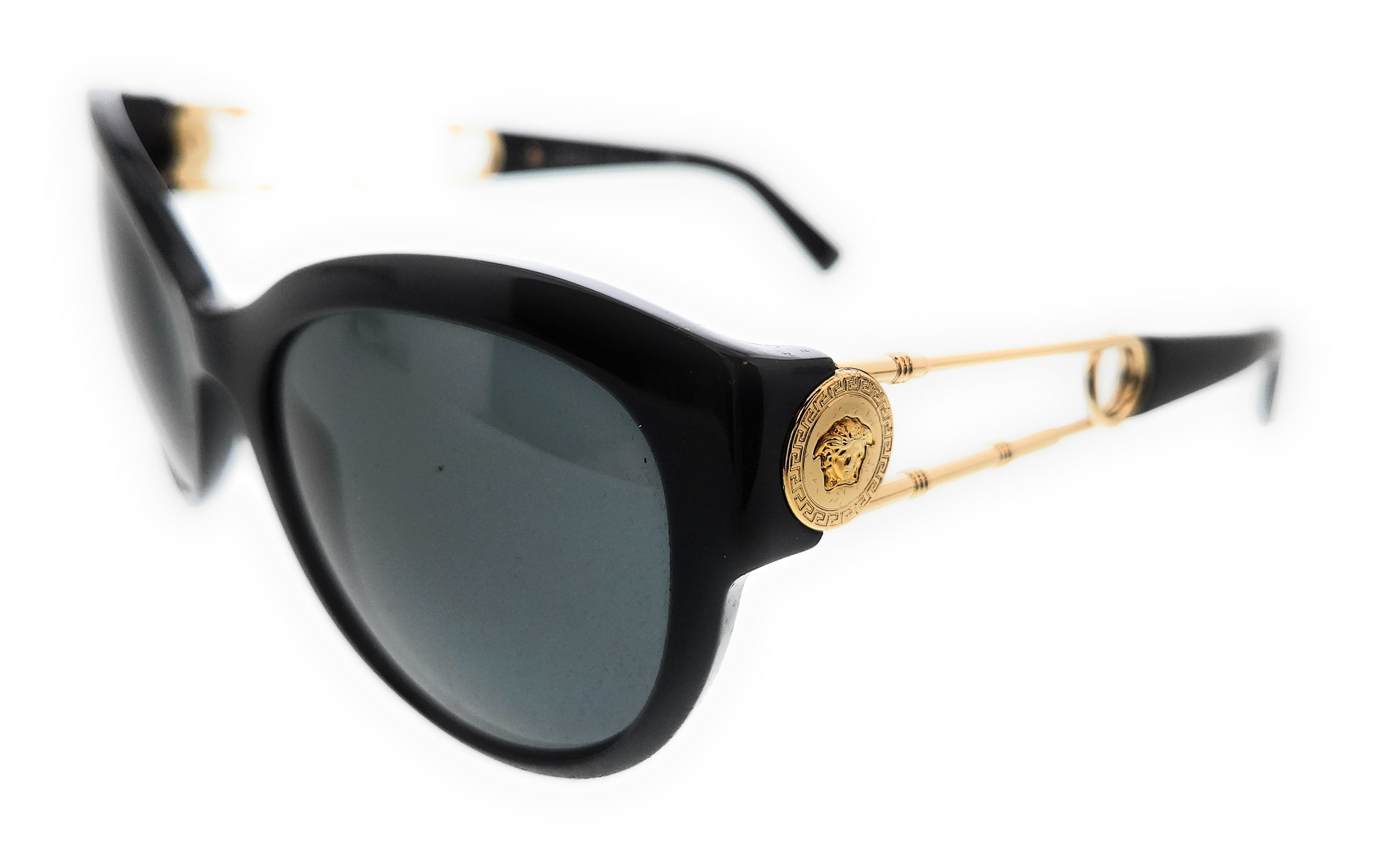 Versace 0VE4389 GB1/87 Black Cateye Full Rim Sunglasses for  display picture 2
