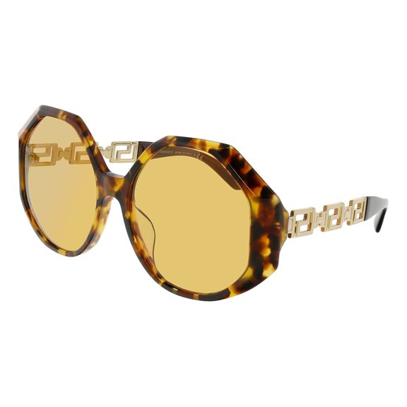 Versace 0VE4395F 5119/759 Oval Tortoise Brown Sunglasses for Womens