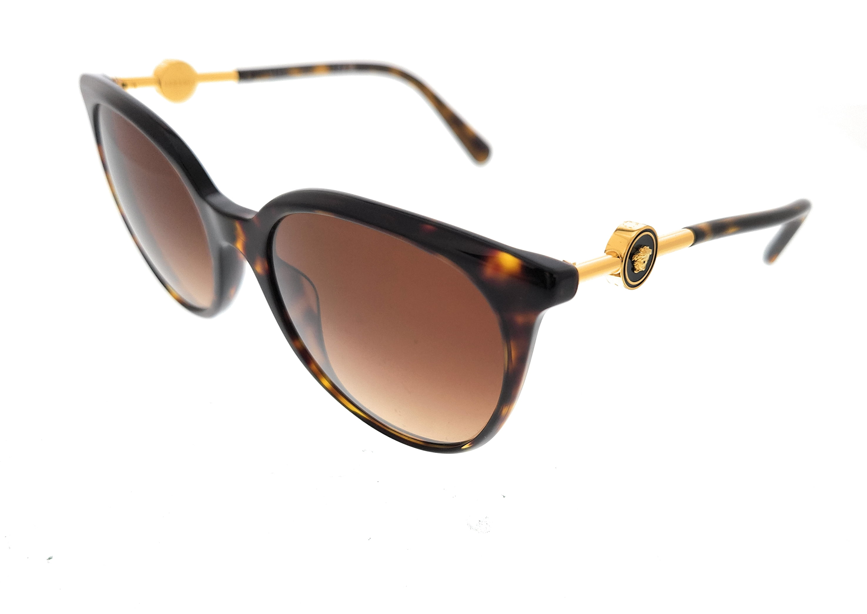 Versace 0VE4404 108/74 Havana Round Full Rim Sunglasses for 