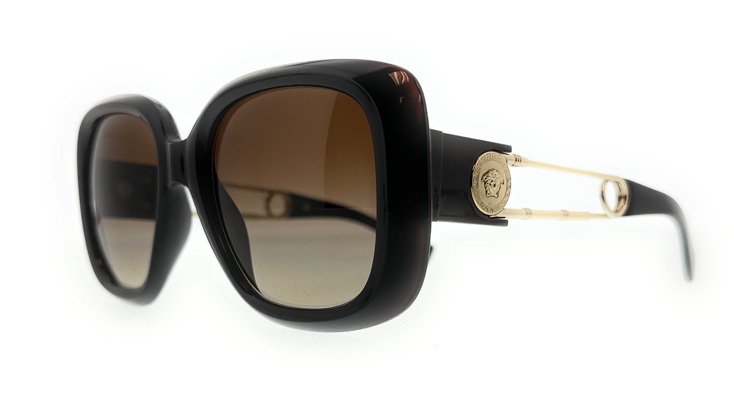 Versace 0VE4411 532413 Transparent Brown Square Sunglasses  display picture 2