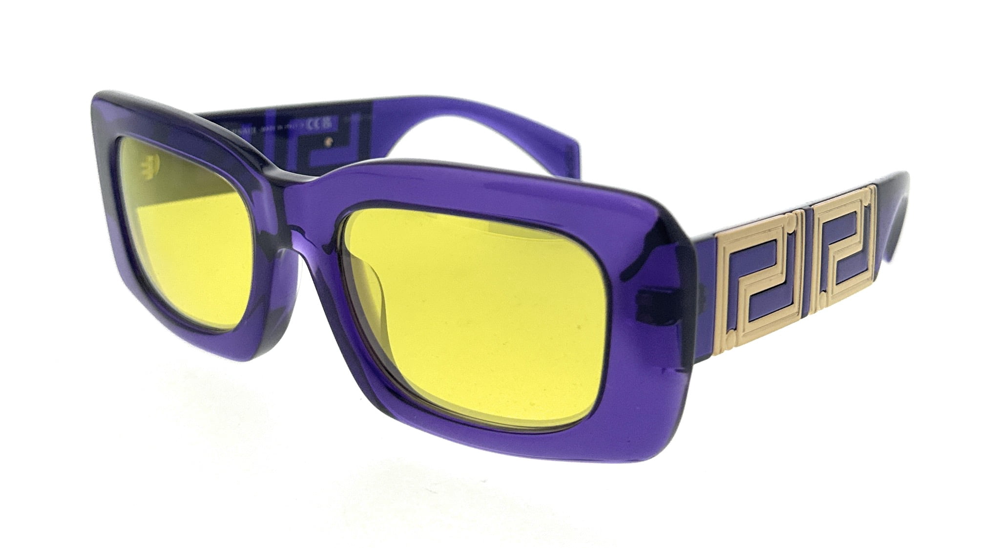 Versace 0VE4444U 5408V9 Violet Rectangle Sunglasses for  display picture 2