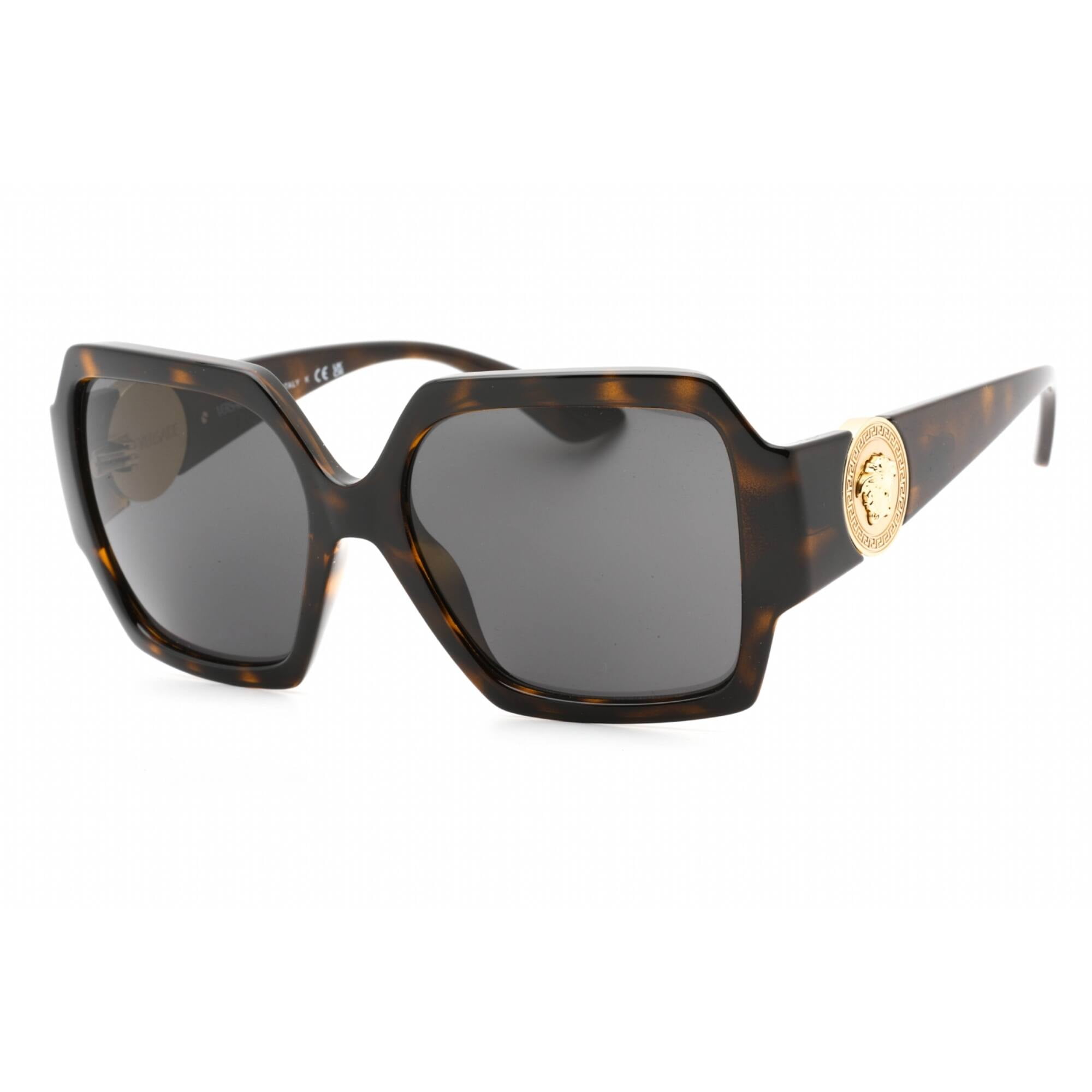 Versace 0VE4453 108/87 Havana Square Sunglasses for Womens