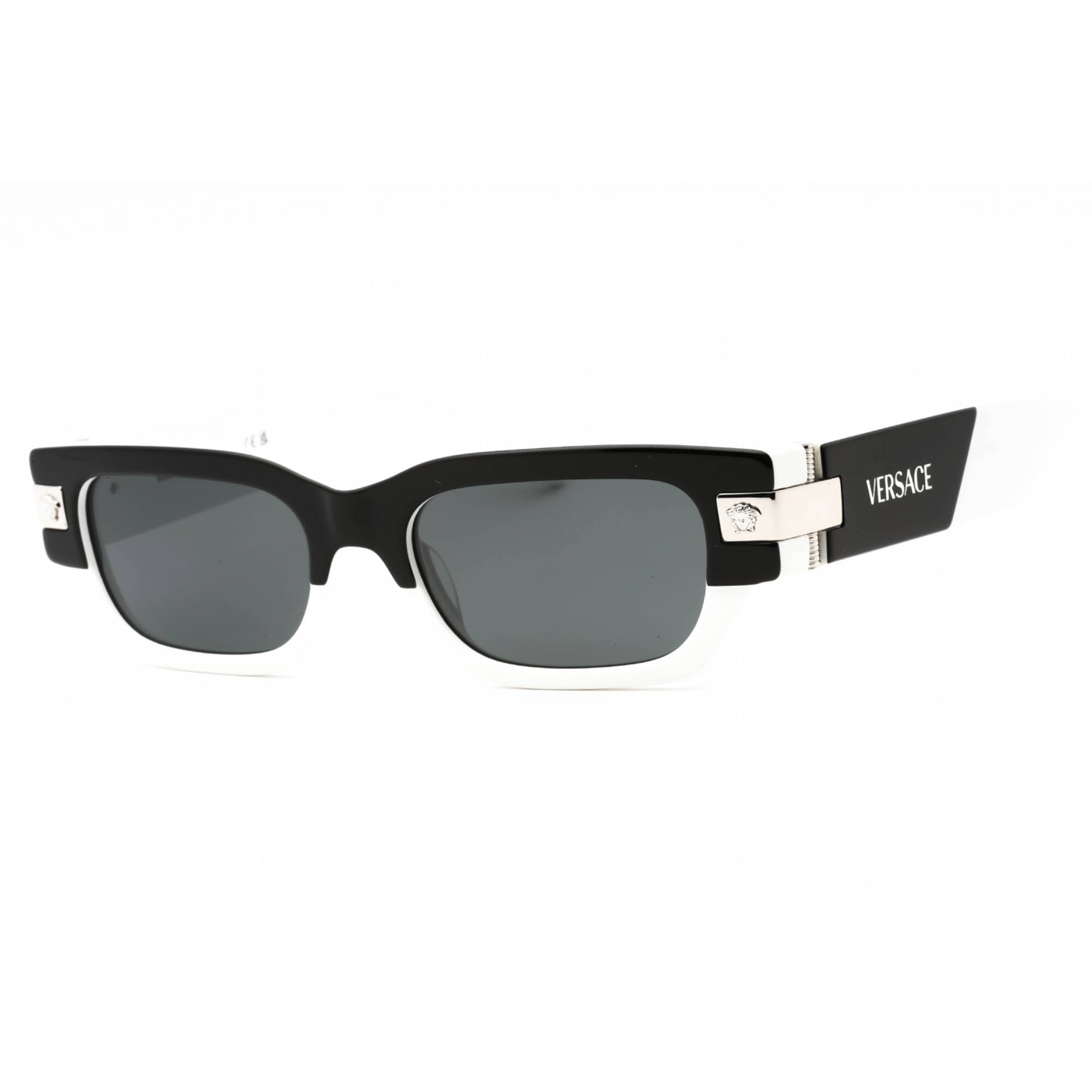 Versace 0VE4465 545987 Men's Black/White Plastic Frame Sunglasses