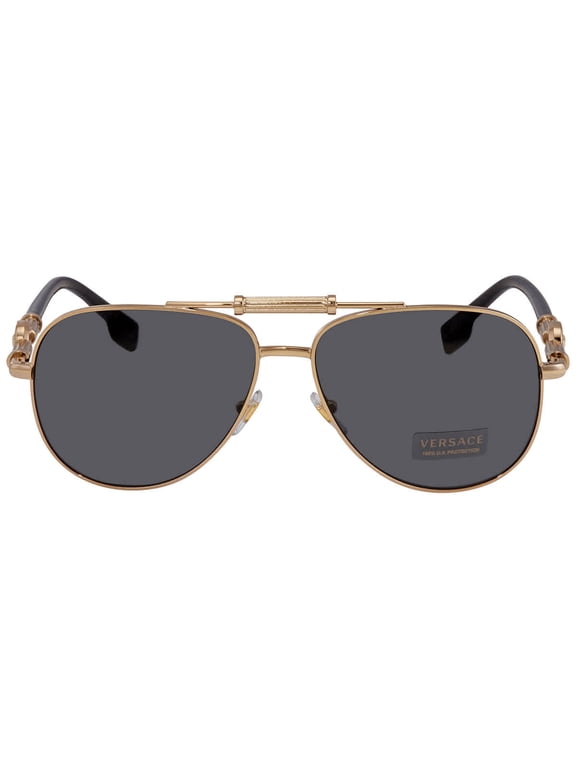 VE 2236 Metal Unisex Pilot Sunglasses Gold 57mm Adult