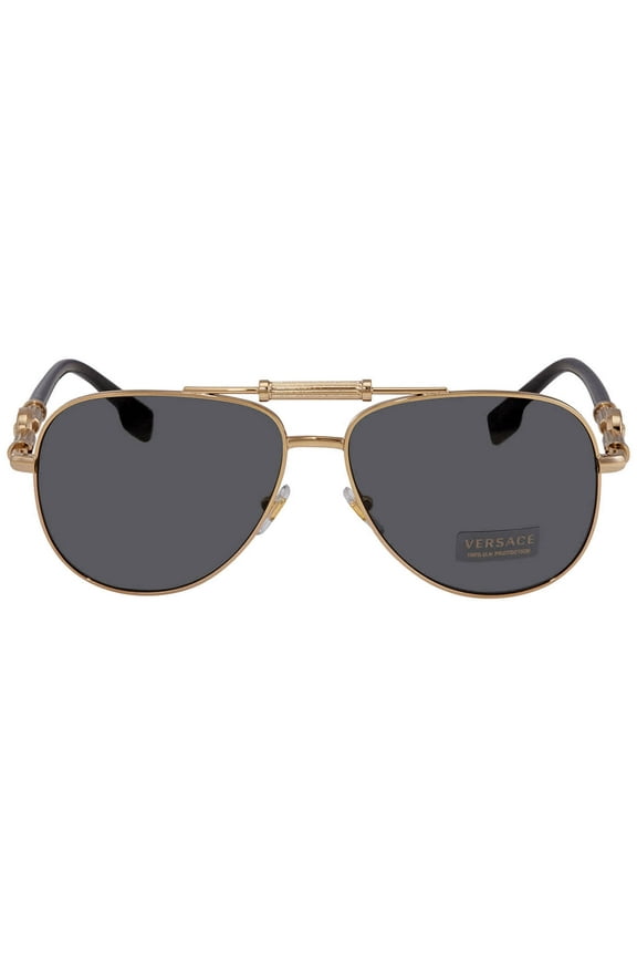 VE 2236 Metal Unisex Pilot Sunglasses Gold 57mm Adult