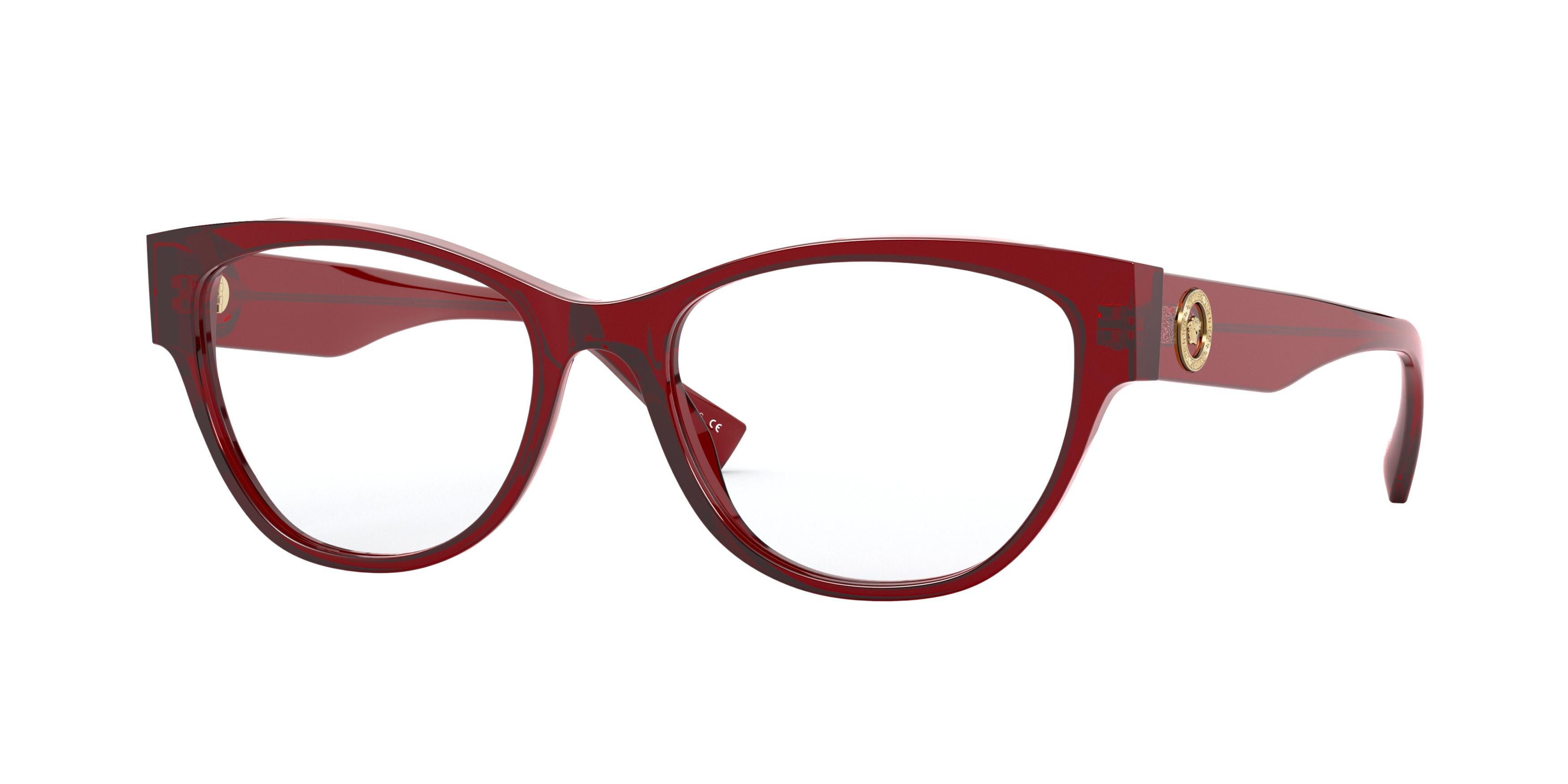 Versace 3287 Eyeglasses 388 Red Full Rim