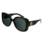 Versace VE 4387 Plastic Womens Rectangle Sunglasses Black 56mm Adult