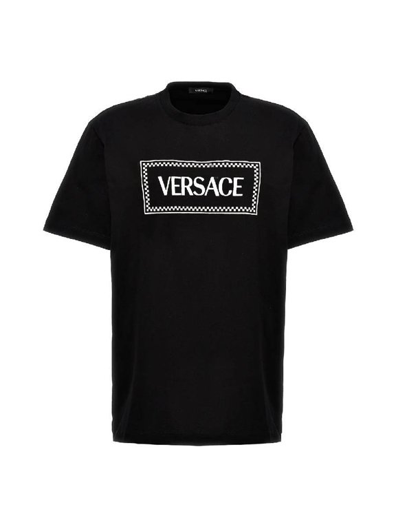 90s Logo Embroidered Cotton T Shirt, Size X-Small
