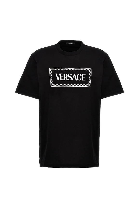 90s Logo Embroidered Cotton T Shirt, Size X-Small