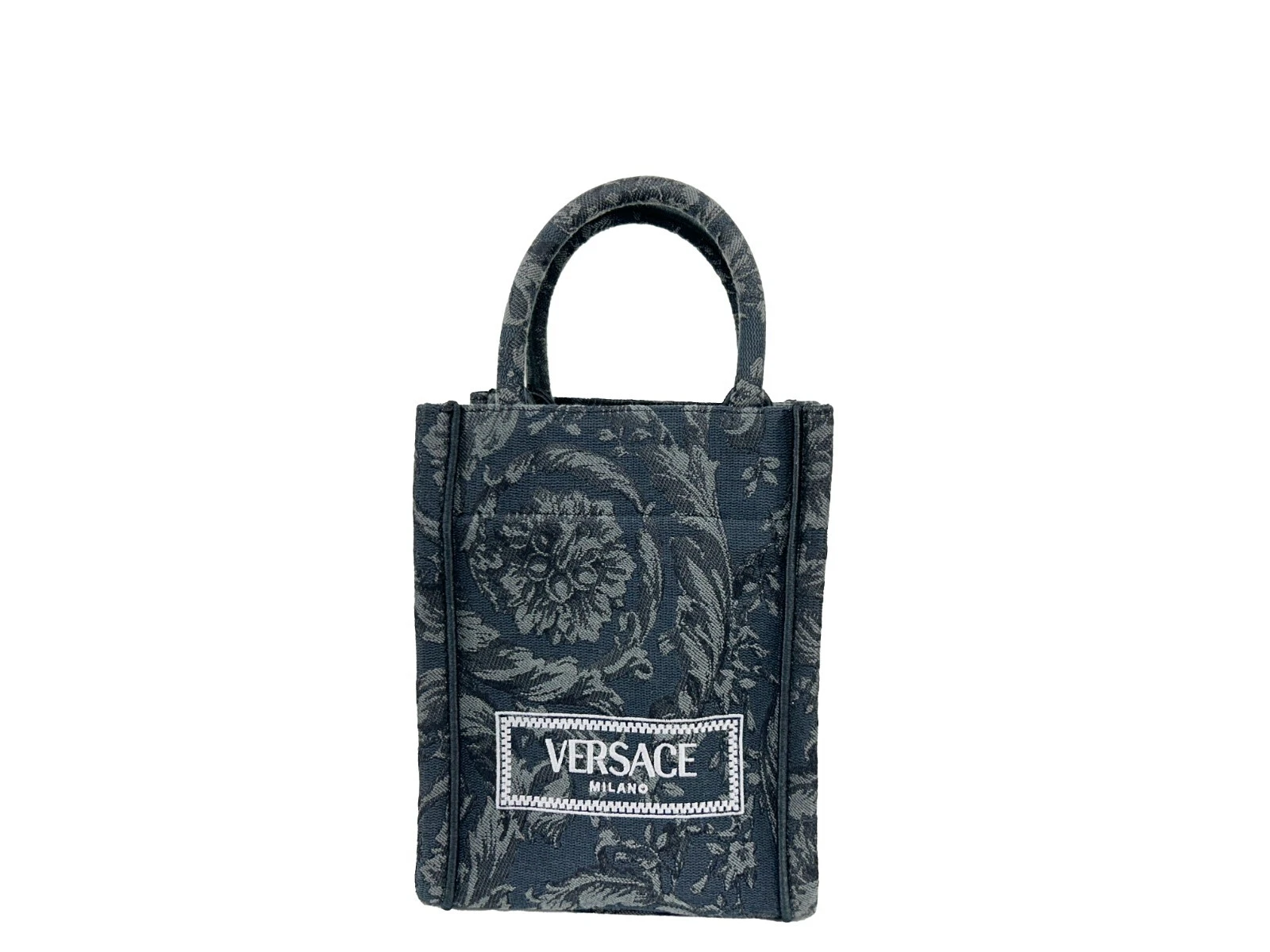 【SALE】VERSACE ハンドバッグ 中古・古着通販】VERSACE (ヴェルサーチ) ハンドバッグ ブラック