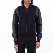 Versace Barocco Jacquard Lurex Zip Sweatshirt, Size X-Large