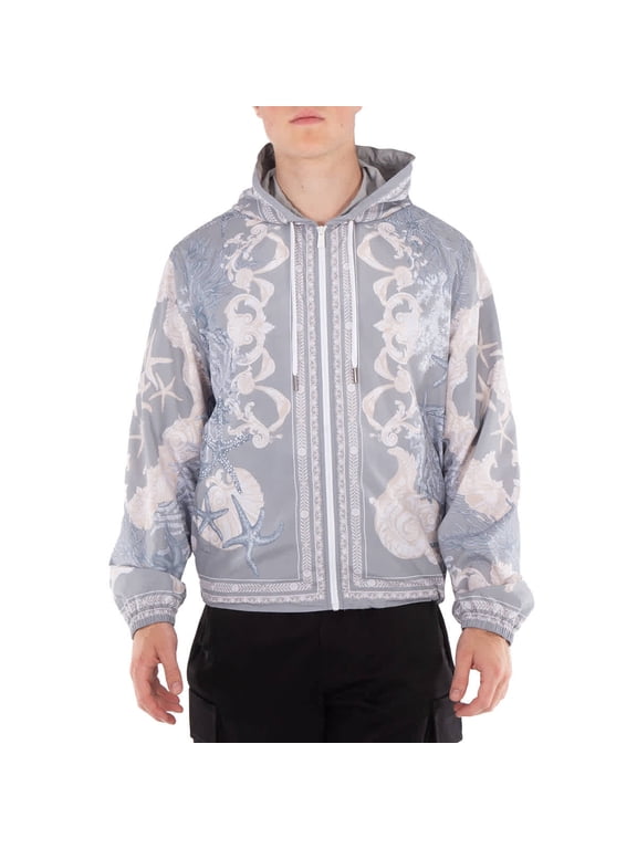 Barocco Sea Hooded Windbreaker Jacket, Brand Size 46 ( US Size 36 )