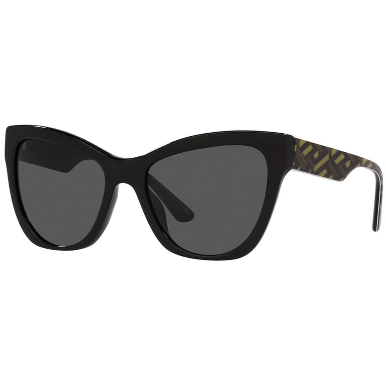 Versace Black/3D Greco Cat Eye Female Adult Sunglasses  display picture 1