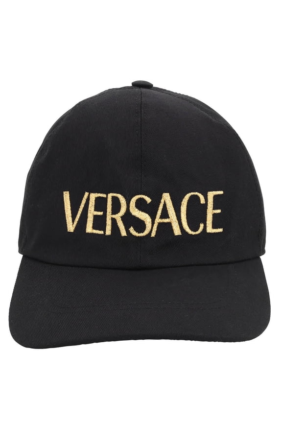 Black Embroidered Logo Baseball Cap, Size 59