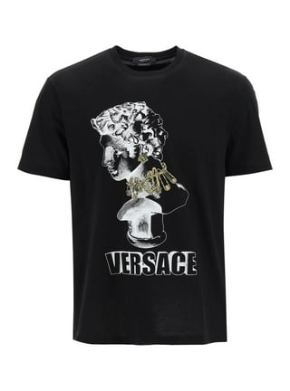 Medusa Cotton Jersey T Shirt in Black - Versace Kids