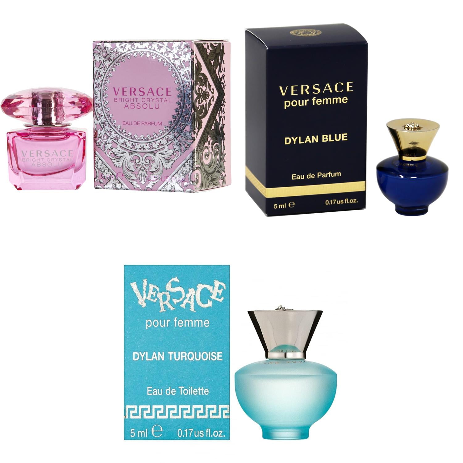 Versace Bright Crystal Absolu EDP, Dylan Blue Femme EDP, Dylan