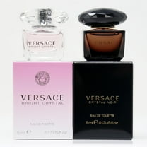 Versace Bright Crystal EDT 5ml and Crystal Noir EDT 5ml 2pk Kit